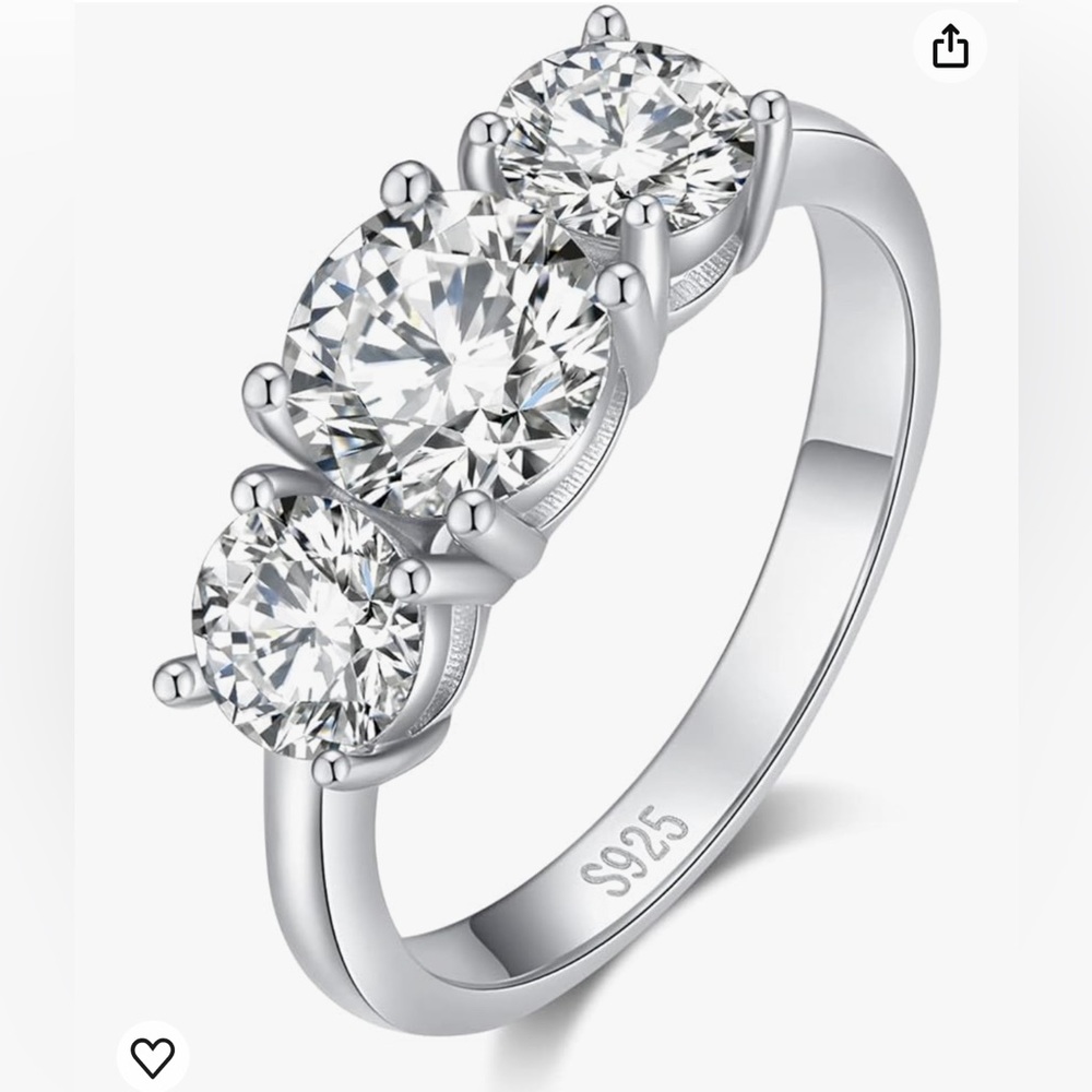 2ct Moissanite Engagement Ring